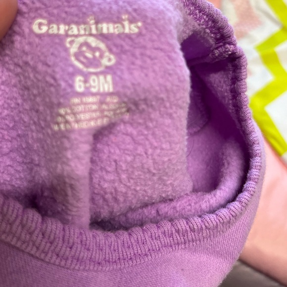 Girls Purple Long Sleeve Love Sweatshirt - Picture 2 of 2